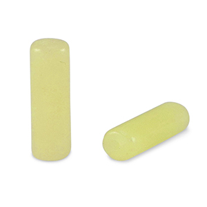 Perlen Naturstein Seraphinit Tubes Limelight yellow