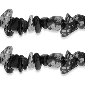 Perle Chips Steine Obsidian Black-anthracite marble