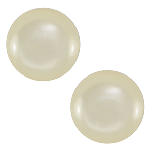 12 mm classic Polaris Elements Cabochon Lucido Prosecco white