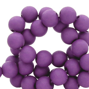 4 mm Perlen aus Acryl Imperial purple