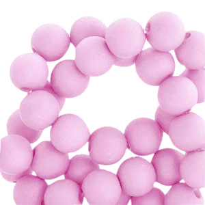 4 mm Perlen aus Acryl Pretty pink