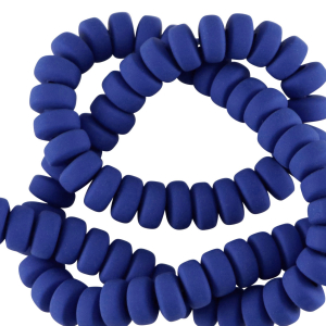 Rondell Perlen Polymer 7mm Bold blue