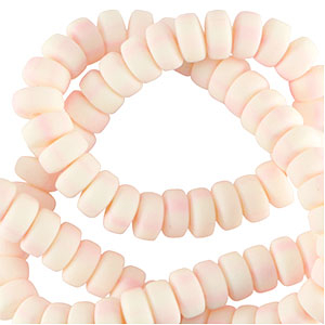 Rondell Perlen Polymer 7mm Gentle pink