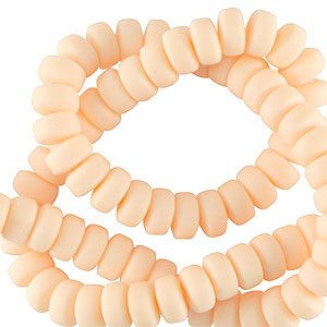 Rondell Perlen Polymer 7mm Peach orange