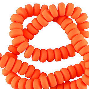 Rondell Perlen Polymer 7mm Neon orange