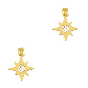 Anh&auml;nger aus Stainless Steel - Rostfreiem Stahl Star Gold