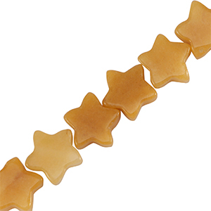 Perlen Naturstein Star Autumn leaf brown