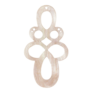 Anh&auml;nger aus Resin Barock Glitzer Hortensia pink