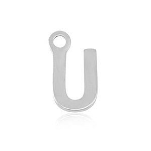 Anh&auml;nger aus Stainless Steel - Rostfreiem Stahl Initial U Silver