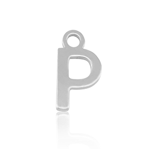 Anh&auml;nger aus Stainless Steel - Rostfreiem Stahl Initial P Silver