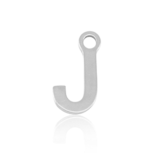 Anh&auml;nger aus Stainless Steel - Rostfreiem Stahl Initial J Silver