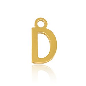 Anh&auml;nger aus Stainless Steel - Rostfreiem Stahl Initial D Gold
