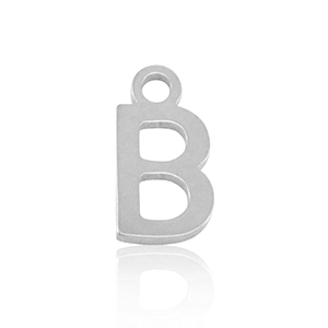 Anh&auml;nger aus Stainless Steel - Rostfreiem Stahl Initial B Silver