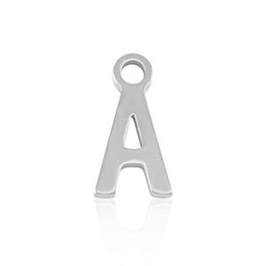 Anh&auml;nger aus Stainless Steel - Rostfreiem Stahl Initial A Silver