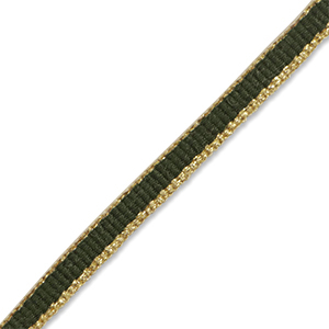 Schmuckband Dark green-gold