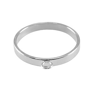 Zubeh&ouml;r aus Stainless Steel - Rostfreiem Stahl Ringe mit &Ouml;se Silver