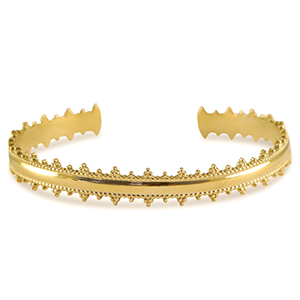 Stainless Steel - Rostfrei Stahl Armb&auml;nder Bangle Gold