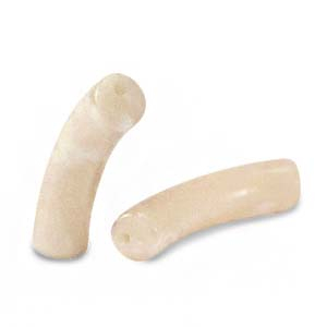 Perlen aus Acryl Tube Caramel beige marble