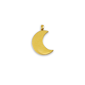 Anh&auml;nger aus Stainless Steel - Rostfreiem Stahl La Luna moon Gold