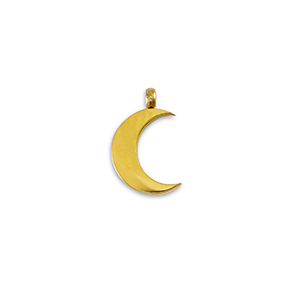 Anh&auml;nger aus Stainless Steel - Rostfreiem Stahl La Luna moon Gold