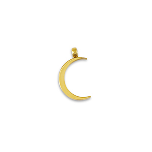 Anh&auml;nger aus Stainless Steel - Rostfreiem Stahl La Luna moon Gold