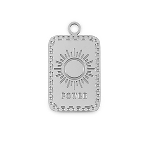 Anh&auml;nger aus Stainless Steel - Rostfreiem Stahl La Luna 'Power' Silver