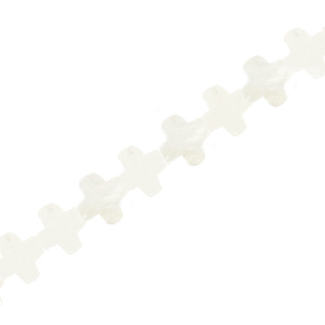 Perle Muschel Kreuz White