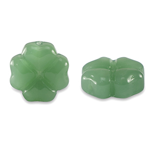 Glas Perlen Clover Vine green