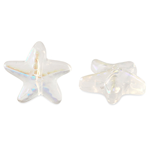 Glas Perlen Starfish Crystal AB
