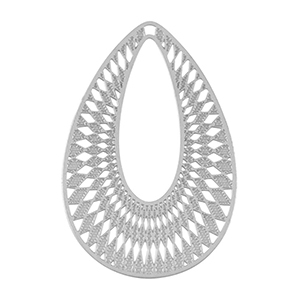 Anh&auml;nger aus Stainless Steel - Rostfreiem Stahl Bohemian Drop Silver