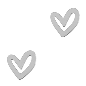 Anh&auml;nger aus Stainless Steel - Rostfreiem Stahl Heart Silver