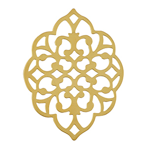 Anh&auml;nger aus Stainless Steel - Rostfreiem Stahl Bohemian Gold