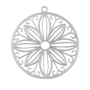 Anh&auml;nger aus Stainless Steel - Rostfreiem Stahl Bohemian 30mm Silver