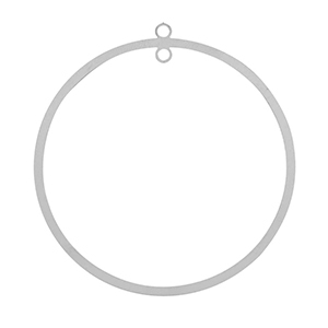 Anh&auml;nger aus Stainless Steel - Rostfreiem Stahl 52mm Silver