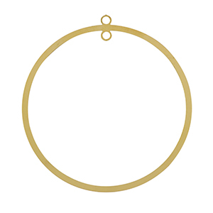 Anh&auml;nger aus Stainless Steel - Rostfreiem Stahl 52mm Gold