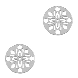 Anh&auml;nger aus Stainless Steel - Rostfreiem Stahl Zwischenst&uuml;cke Bohemian 14mm Silver