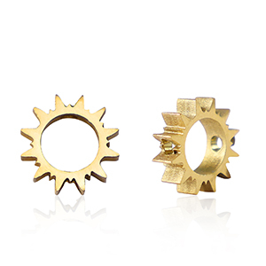 Perlen aus Stainless Steel - Rostfreiem Stahl Sonne Gold