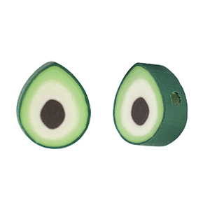 Perlen Polymer Avocado Green-white