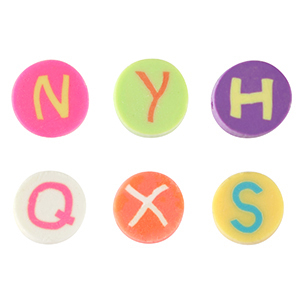 Perlen Polymer Letter Multicolour