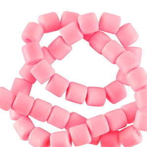 Perlen Polymer 6mm Pink