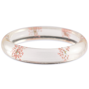 Armband mit getrockneter Blume Light pink