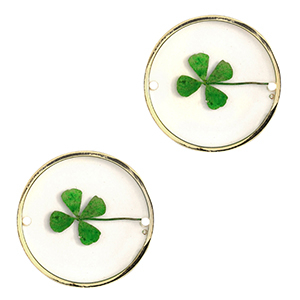 Getrocknete Blumen Zwischenst&uuml;cke 20mm Gold-green