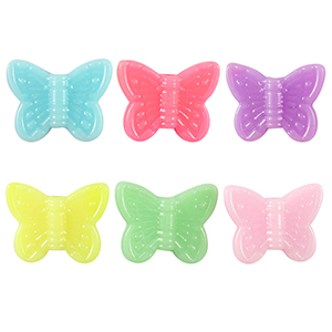 Perlen im Acryl-Look Butterfly Multicolour pastel