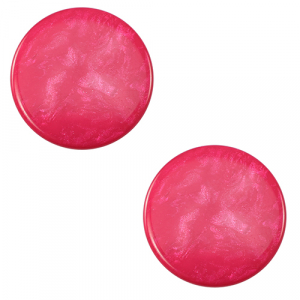 12 mm flach Polaris Elements Cabochon Jais Pink blast