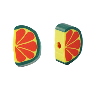 Perlen Polymer Fruit Green-red