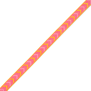 Schmucktextband Pfeile Pink-yellow