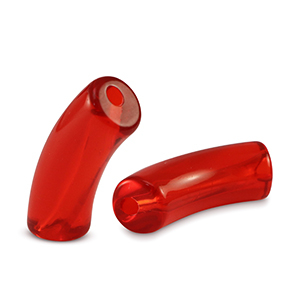Acrylperlen Tubes Red