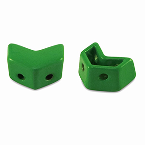 Tile bead Arrow Green