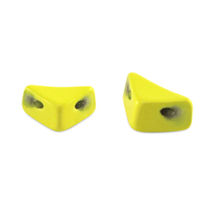 Tile bead Triangle Yellow