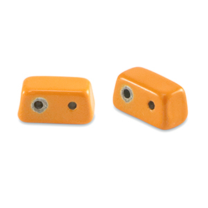 Tile bead Rectangle Orange